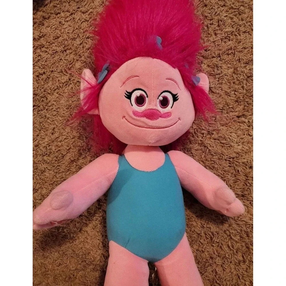 Build A‎ Bear Trolls Princess Poppy Stuffed Doll Plush Pink